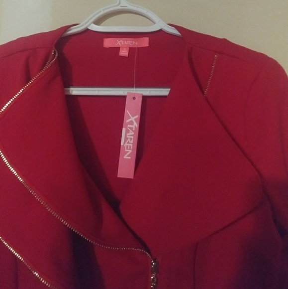 Red Blazer Jacket - Picture 3 of 4